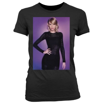 Taylor Swift Women's Junior Cut Crewneck T-Shirt