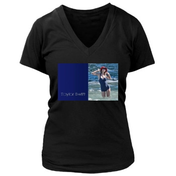 Taylor Swift Women's Deep V-Neck TShirt