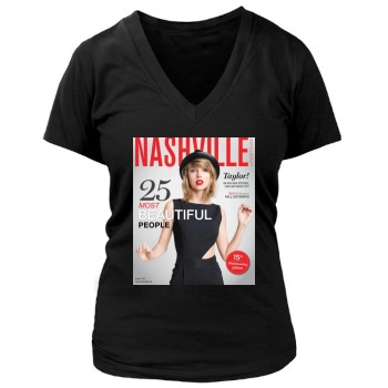 Taylor Swift Women's Deep V-Neck TShirt