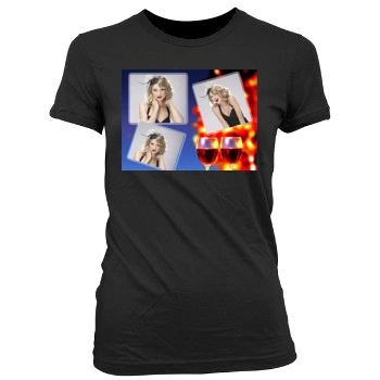 Taylor Swift Women's Junior Cut Crewneck T-Shirt