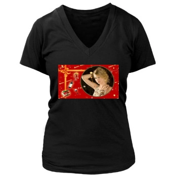 Taylor Swift Women's Deep V-Neck TShirt