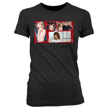 Taylor Swift Women's Junior Cut Crewneck T-Shirt