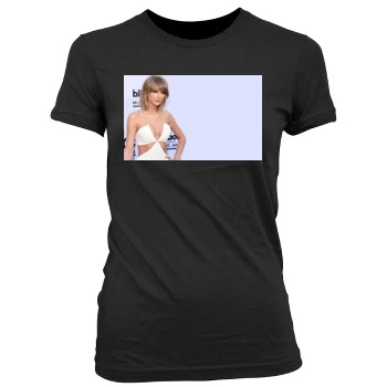 Taylor Swift Women's Junior Cut Crewneck T-Shirt