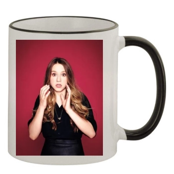 Taissa Farmiga 11oz Colored Rim & Handle Mug