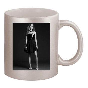 Taissa Farmiga 11oz Metallic Silver Mug