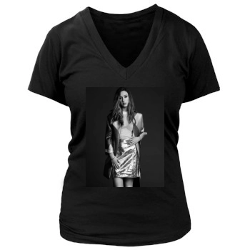 Taissa Farmiga Women's Deep V-Neck TShirt