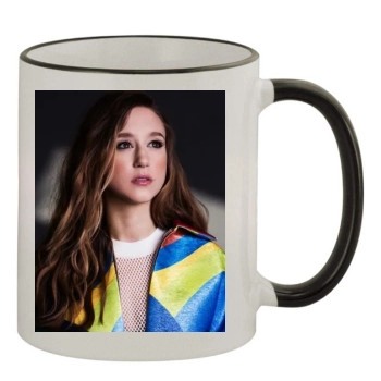 Taissa Farmiga 11oz Colored Rim & Handle Mug