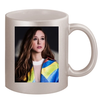 Taissa Farmiga 11oz Metallic Silver Mug