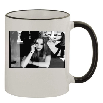 Taissa Farmiga 11oz Colored Rim & Handle Mug