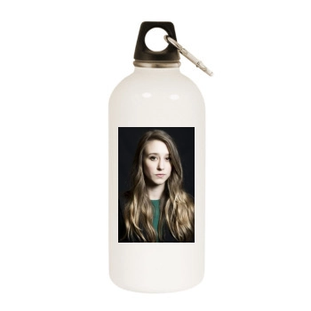 Taissa Farmiga White Water Bottle With Carabiner