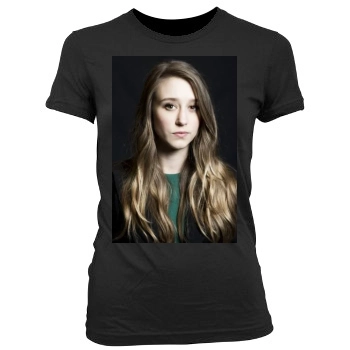 Taissa Farmiga Women's Junior Cut Crewneck T-Shirt