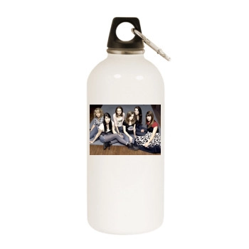 Taissa Farmiga White Water Bottle With Carabiner