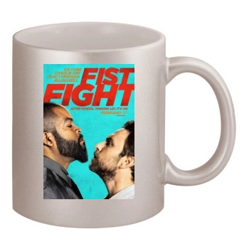 Fist Fight 2017 11oz Metallic Silver Mug