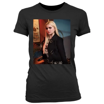 Abigail Breslin Women's Junior Cut Crewneck T-Shirt