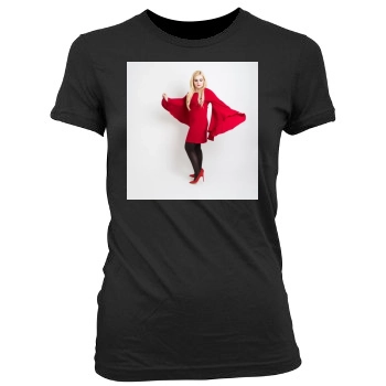 Abigail Breslin Women's Junior Cut Crewneck T-Shirt