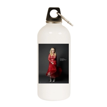 Abigail Breslin White Water Bottle With Carabiner