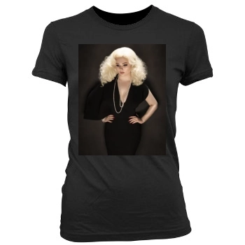 Abigail Breslin Women's Junior Cut Crewneck T-Shirt