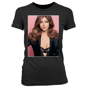 Adrianne Palicki Women's Junior Cut Crewneck T-Shirt