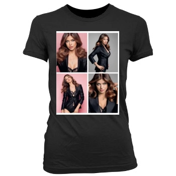 Adrianne Palicki Women's Junior Cut Crewneck T-Shirt