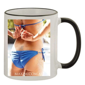 Adrianne Palicki 11oz Colored Rim & Handle Mug