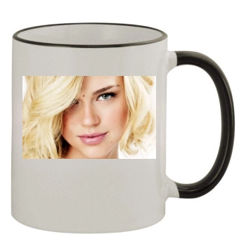 Adrianne Palicki 11oz Colored Rim & Handle Mug