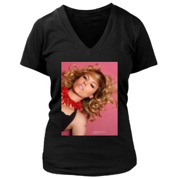 Agnes Bruckner Women's Deep V-Neck TShirt