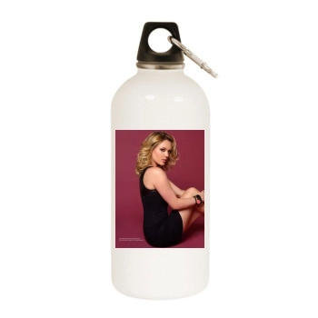 Agnes Bruckner White Water Bottle With Carabiner