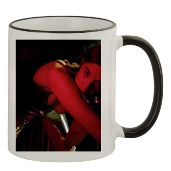 Agyness Deyn 11oz Colored Rim & Handle Mug