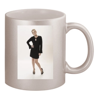 AJ Michalka 11oz Metallic Silver Mug