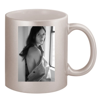 Alejandra Guilmant 11oz Metallic Silver Mug