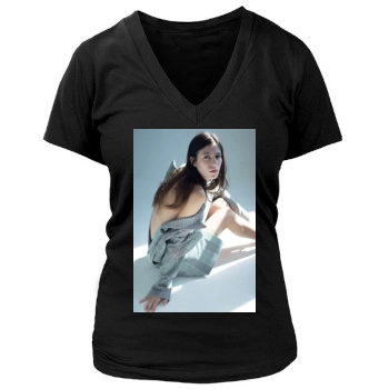 Alejandra Guilmant Women's Deep V-Neck TShirt