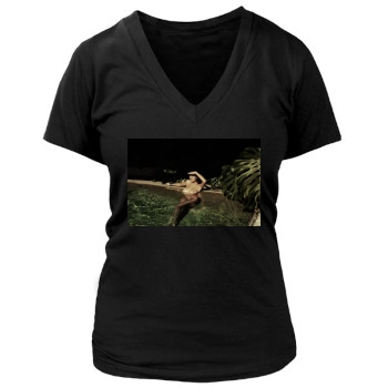 Alejandra Guilmant Women's Deep V-Neck TShirt