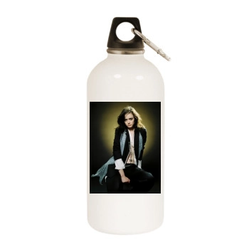 Alexis Bledel White Water Bottle With Carabiner