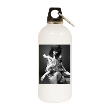 Alexis Bledel White Water Bottle With Carabiner