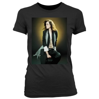 Alexis Bledel Women's Junior Cut Crewneck T-Shirt