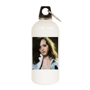 Alexis Bledel White Water Bottle With Carabiner