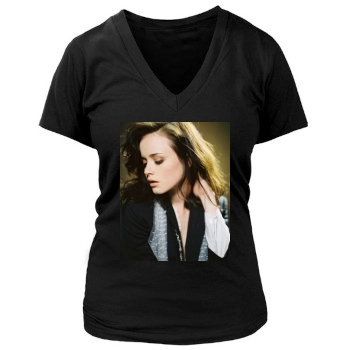 Alexis Bledel Women's Deep V-Neck TShirt