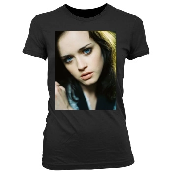 Alexis Bledel Women's Junior Cut Crewneck T-Shirt