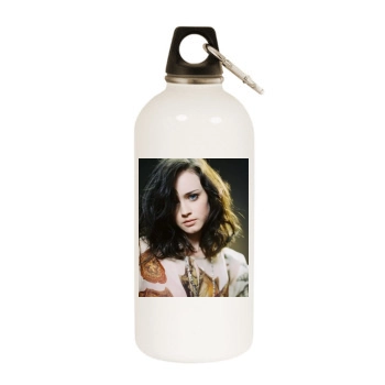 Alexis Bledel White Water Bottle With Carabiner