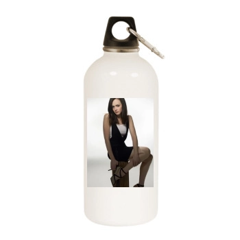 Alexis Bledel White Water Bottle With Carabiner