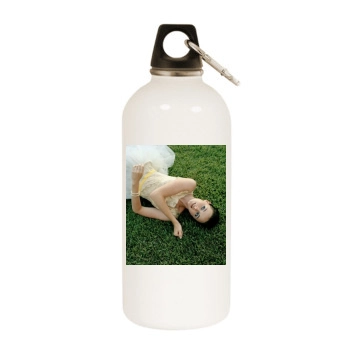 Alexis Bledel White Water Bottle With Carabiner