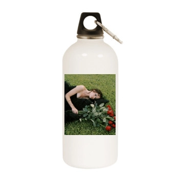 Alexis Bledel White Water Bottle With Carabiner