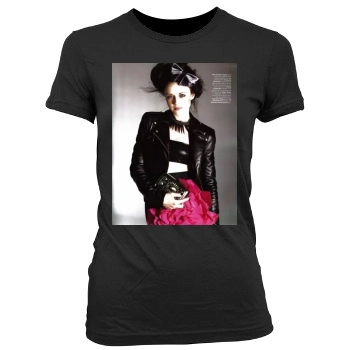 Alexis Bledel Women's Junior Cut Crewneck T-Shirt