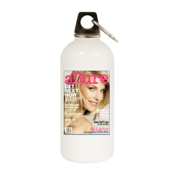 Ali Larter White Water Bottle With Carabiner