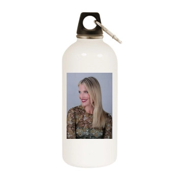 Ali Larter White Water Bottle With Carabiner