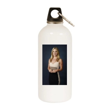 Ali Larter White Water Bottle With Carabiner