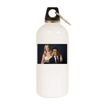 Ali Larter White Water Bottle With Carabiner