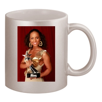 Alicia Keys 11oz Metallic Silver Mug