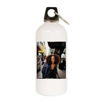 Alicia Keys White Water Bottle With Carabiner