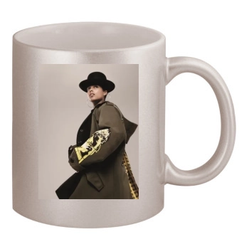 Alicia Keys 11oz Metallic Silver Mug